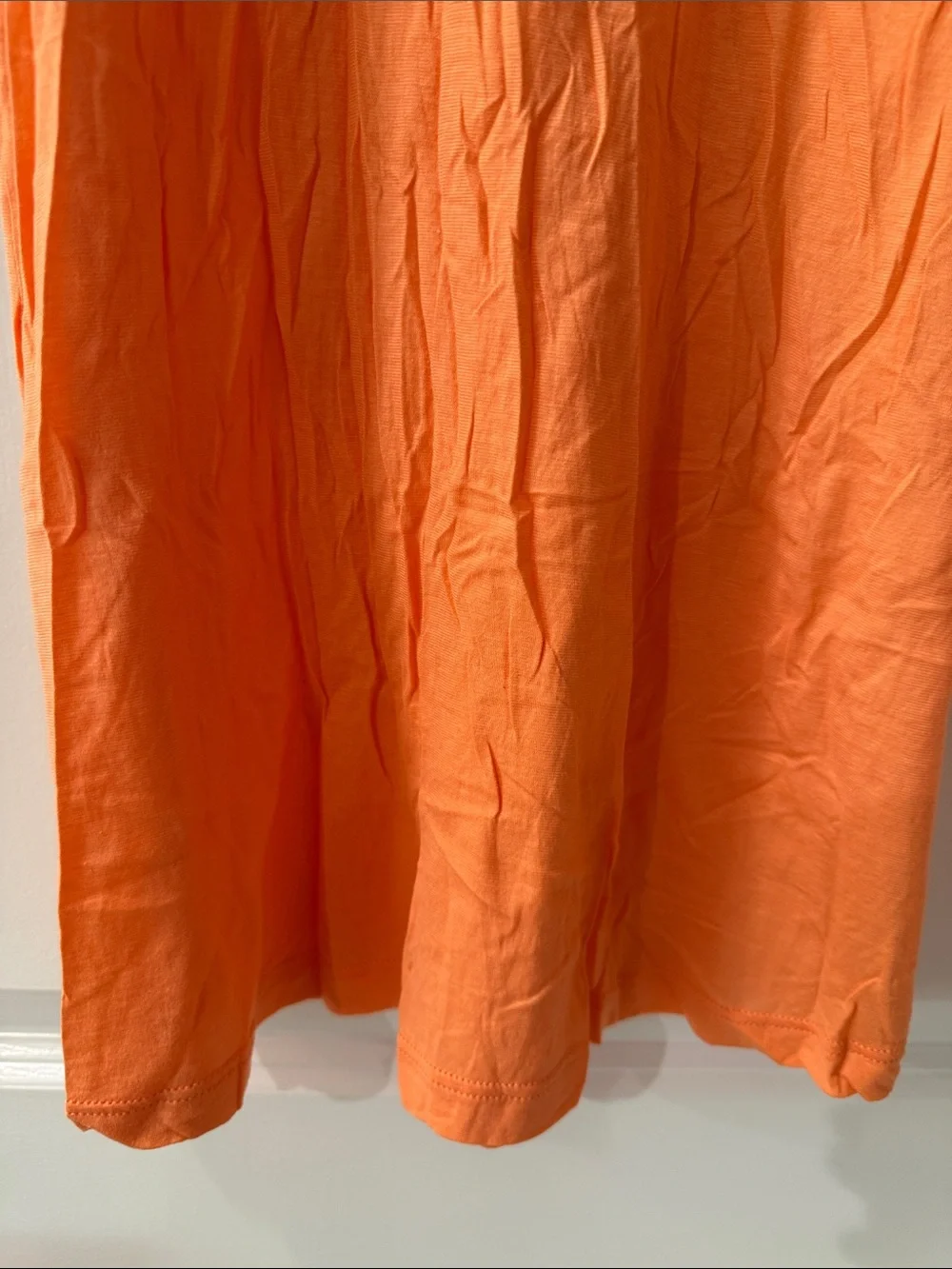 Hanro Orange Slip Midi Dress